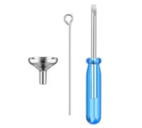 HAKIDZEL Kit de Embudo Inoxidable para Relleno de Joyas de Cremación, Ligero y Fácil de Usar, Destornillador y Varilla, Adecuado para Colgantes Urna y Collar