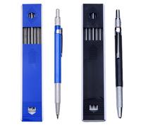 HAKIDZEL Lápices Mecánicos de Metal Diseño Ergonómico y Equilibrio de Peso para 2 Conjuntos y Dibujo y Marcado Ideales para Carpinteros y Trabajos de Mecanizado Carpinteros Trabajos de