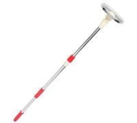 HAKIDZEL Palo Fregona Plegable de Acero Inoxidable y Plástico, Compatible Mopa Giratoria, Accesorio Desmontable para Limpieza de Suelos y Azulejos