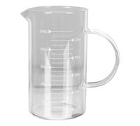 HAKIDZEL Vaso Graduado de Vidrio Resistente al Calor con Protección contra Explosiones y Flujo de Agua Suave, Adecuado para Medir Líquidos en Uso Doméstico y General