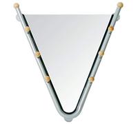 HAKU Espejo aluminio, Metal, espejo - Dim.: AN 62 cm x AL 67 cm x P 15 cm, Estilo: Moderno