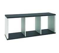 HAKU Estante aspecto granito, blanco, MDF - Dim.: AN 117 cm x AL 50 cm x P 30 cm, Estilo: Moderno
