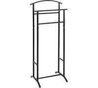 HAKU galán de noche Metal valet de hombre negro tubo de acero valet mudo negro - Medidas: Ancho 48 x Alto 107 x Profundidad 36 cm, Estilo: Moderno