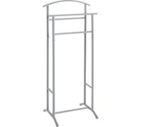 HAKU galán de noche para hombre dormitorio gris tubo de acero sirviente silencioso gris - Medidas: Ancho 48 x Alto 107 x Profundidad 36 cm, Estilo: Moderno
