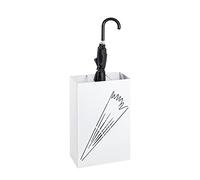 HAKU Paragüero, Blanco, Metal - Dimensiones: An 30 x Al 48 x Pr 16 cm, Estilo: Moderno