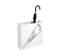 HAKU Parapluero, Blanco, Metal - Dimensiones: 30 x 48 x 16 cm, Estilo: Moderno