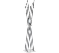 HAKU Perchero Cromo, Blanco, Metal, Metal - Dim.: AN 35 cm x AL 186 cm x P 35 cm, Estilo: Moderno