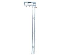 HAKU Perchero de Pared Cromo, Metal, Metal - Dim.: AN 51 cm x AL 180 cm x P 28 cm, Estilo: Moderno