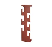 HAKU Perchero de pared rojo coral, Acero - Dim.: An 15 x Al 60 x P 8 cm, Estilo: Moderno