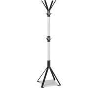HAKU Perchero de pie negro, blanco, MDF, Perchero para abrigos Metal - Medidas: An 41 cm x Al 178 cm x Pr 41 cm, Estilo: Moderno