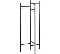 HAKU Perchero de pie negro, Metal Perchero de pie - Medidas: An 70 cm x Al 170 cm x Pr 36 cm, Estilo: Moderno