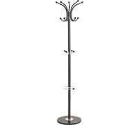 HAKU Perchero marrón, cromo, Mármol, metal - Dim.: AL 171 cm x diámetro 39 cm, Estilo: Moderno