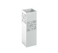 HAKU Soporte para Paraguas, Blanco, Metal - Dimensiones: An 16 x Al 48 x Pr 16 cm, Estilo: Moderno