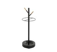 HAKU Soporte para Paraguas, Haya, Negro, Metal - Dimensiones: 73 cm (Alto) x 26 cm (diámetro), Estilo: Moderno