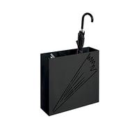 HAKU Soporte para Paraguas Moderno, Negro, de Metal - Dimensiones: An 30 x Al 48 x Pr 16 cm