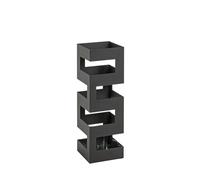 HAKU Soporte para Paraguas, Negro, Metal - Dimensiones: An 16 x Al 48 x Pr 16 cm, Estilo: Moderno