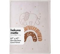 Hakuna Matte Colchoneta Manta Juegos Bebe 170x120x2,5cm, Elefante Arcoíris