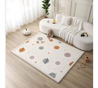 Hakuna Matte Colchoneta Manta Juegos Bebe 200x150x2,5cm, Nube Planetas - Tapete Infantil con Memory Foam Manta de Juegos Bebe Antideslizante, Tatami Bebe, Suelos Infantiles