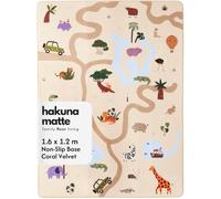 Hakuna Matte Colchoneta Suave para Bebé 160x120x1,5 cm, Safari - Alfombra Infantil con Memory Foam Tapete Antideslizante para Bebé, Alfombra Infantil, Tatami Bebe