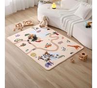 Hakuna Matte Colchoneta Suave para Bebé 160x120x1,5 cm, Safari - Alfombra Infantil con Memory Foam Tapete Antideslizante para Bebé, Alfombra Infantil, Tatami Bebe