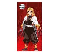 Halantex Demon SLAYER Kimetsu no yaiba KYOJURO RENGOKU - Toalla de playa de baño - 100% algodón - Dimensiones: 70 x 140 cm