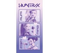Halantex Huntrix K-Pop Demon Hunters - Toalla de ducha toalla de playa - 100% microfibra - Tamaño 70 x 140 cm - Color Rosa