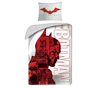 Halantex Juego de cama de Batman, 140 x 200 cm + 70 x 90 cm, 100% algodón