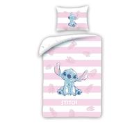 Halantex Juego de ropa de cama LILO and Stitch 140x200/70x90 100% algodón multicolor