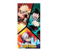 Halantex - MHA-5304T - My Hero Academia 3 Personajes Toalla Playa baño Original Oficial - Multicolor - 70 x 140 cm