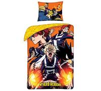 Halantex My Hero Academia - Juego de Cama (100% algodón, Funda nórdica Reversible, 140 x 200 cm, Incluye Funda de Almohada
