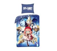 Halantex Spy X Family Starlight Anya - Juego de Funda nórdica de 140 x 200 cm con Funda de Almohada de 70 x 90 cm, 100% poliéster, Multicolor