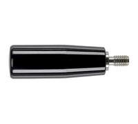 Halder 24530.0051 Mangos de Cilindro, Negro, d1=26 mm / d2=M10 / Stahl