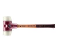 Halder Schonhammer, diámetro 60 mm, 1510 g, modelo Simplex, nylon blanco con mango de madera - 3008060