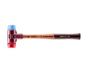 Halder 3016030 "simplex soft-face TPE-soft/plástico" Maza, multicolor, 30 mm