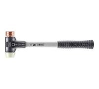 Halder 3748030 cobre/nailon soft-face mazo con reforzado carcasa de acero fundido, multicolor, 30 mm