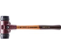 Halder Schonhammer, diámetro 60 mm, 1600 g, modelo Simplex, goma/ con mango de madera - 3002060
