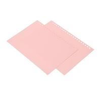 Halearo 20 Piezas Cubierta de Presentación de Hojas Sueltas de Plástico PP Flexible, Fina, Anticaída, Esmerilada, A5, 20 Agujeros, para Almacenamiento Reutilizable (Rosa)