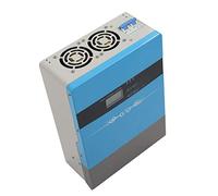 Halearo Controlador de Carga Solar PWM de Alta Eficiencia 100A con Pantalla LCD para Sistemas Solares Fuera de la Red, Diseño de Aluminio Fundido a Presión (24V)
