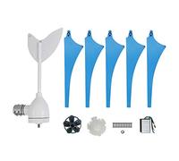 Halearo Kit de Generador Eólico Eficiente de 5 Aspas con Controlador de Fuente de Alimentación para Alumbrado Público (12 V CC.)