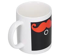 Halearo Taza de Inducción Térmica que Cambia de Color con Patrón de Barba, Taza de Cerámica de Oficina Hecha a Mano Exquisita para el Hogar, 330ml