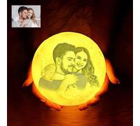 half-acre square pond 16 Colores Personalizados Foto Luna Luz de Noche,Lámpara de Luna Personalizada con Foto Texto,Luz de Noche con Foto Impresa en 3D-Recargable para usar,Regalo para la familia