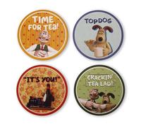 Half Moon Bay CST4AA02 Wallace & Gromit Posavasos de Cerámica, Multicolor, Caja de 4