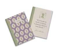 Half Moon Bay Jane Austen - Juego de 2 cuadernos A6 - Jane Austen | Cuaderno rayado de tamaño A5 | Diario | Regalo de papelería | Bloc de notas | Producto oficial