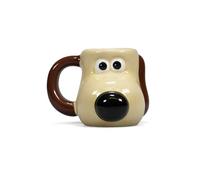 Half Moon Bay Taza Aardman Wallace y Gromit - Taza desayuno 3D mini - Taza cerámica 110 ml - Taza te - Taza café - Licencia oficial