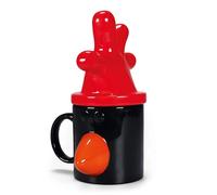 Half Moon Bay Wallace and Gromit - Taza en forma de 3D con tapa en caja (340 ml), producto oficial, taza de café, regalo de cumpleaños