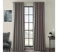 Half Price Drapes Mitad de Precio Cortinas boch-134308 - 84 Opaco Cortina, Neutral Grey, 50 x 84