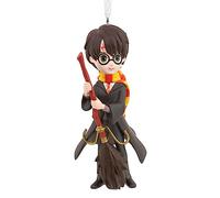 Hallmark Adorno Coleccionable de Harry Potter, diseño de Escoba y Harry Potter