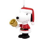 Hallmark Adorno Colgante de Snoopy, decoración de árbol de cómics de Cacahuetes, Resina, Regalos para Navidad