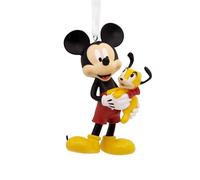 Hallmark Adorno de Mickey Mouse y Pluto, decoración de árbol de Disney, Adorno Colgante de Disney, Adorno Colgante, Regalos para Navidad