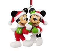 Hallmark Adorno de Mickey y Minnie Mouse, decoración de árbol de Disney, Adorno Colgante de Disney, Adorno Colgante de Navidad, Regalos para Navidad